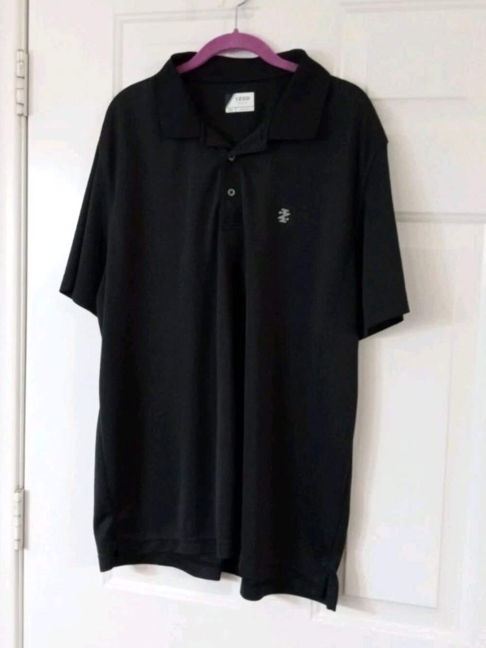 Izod Golf Black Polo Men's XXL Short Sleeve Shirt